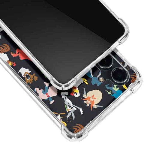 Looney Tunes Identity Pattern Galaxy S23 FE Clear Case