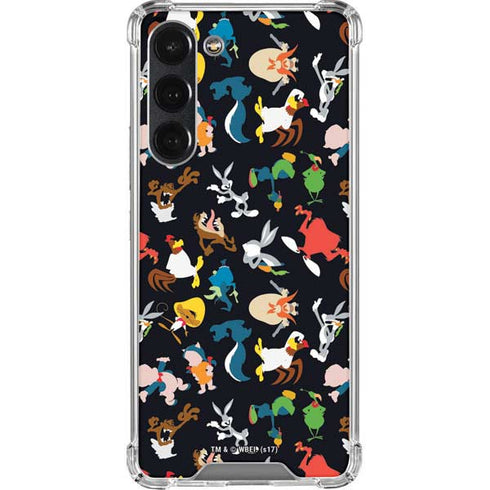 Looney Tunes Identity Pattern Galaxy S23 Plus Clear Case