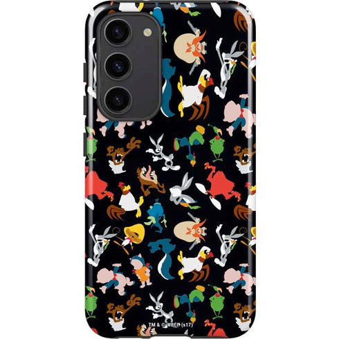 Looney Tunes Identity Pattern Galaxy S23 Plus Pro Case