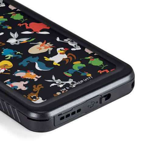 Looney Tunes Identity Pattern Galaxy S23 Plus Waterproof Case