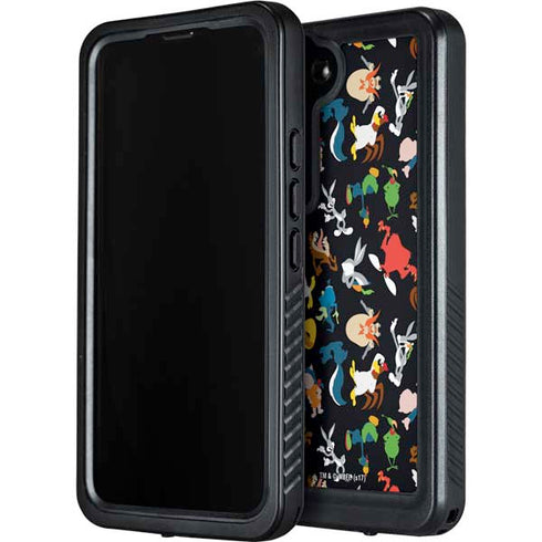 Looney Tunes Identity Pattern Galaxy S23 Waterproof Case