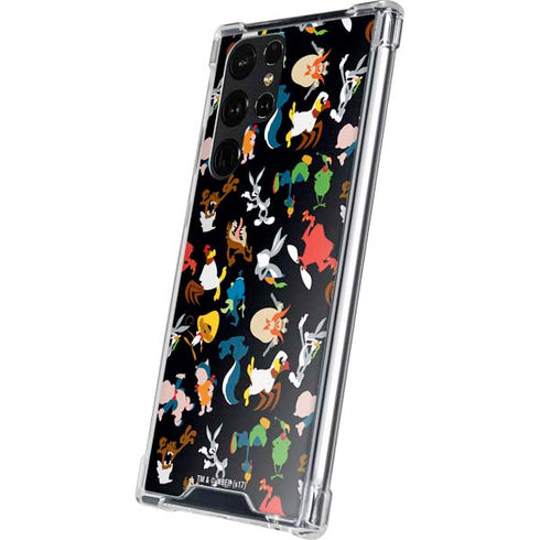 Looney Tunes Identity Pattern Galaxy S24 Ultra Clear Case