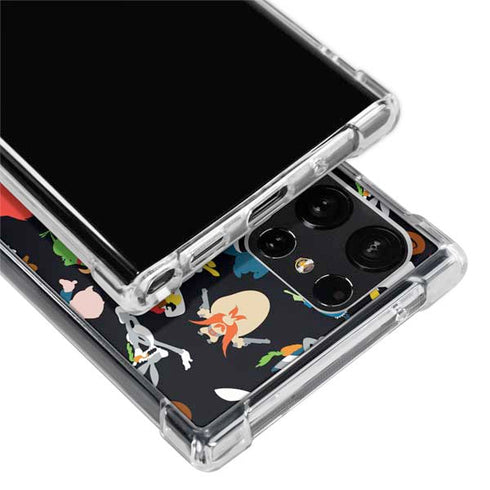 Looney Tunes Identity Pattern Galaxy S24 Ultra Clear Case