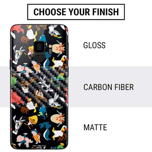 Looney Tunes Identity Pattern Galaxy S9 Skin