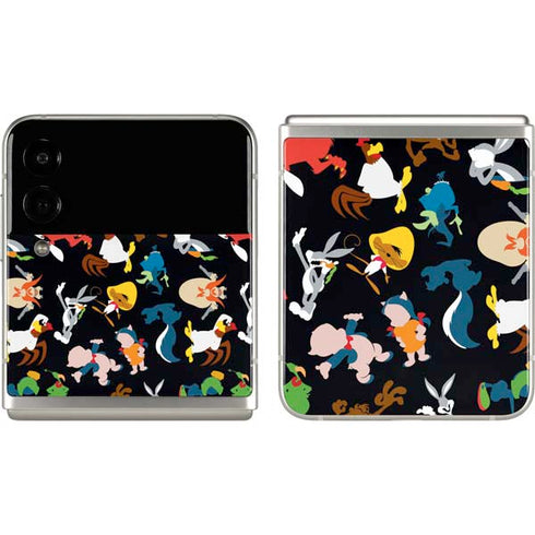Looney Tunes Identity Pattern Galaxy Z Flip3 5G Skin