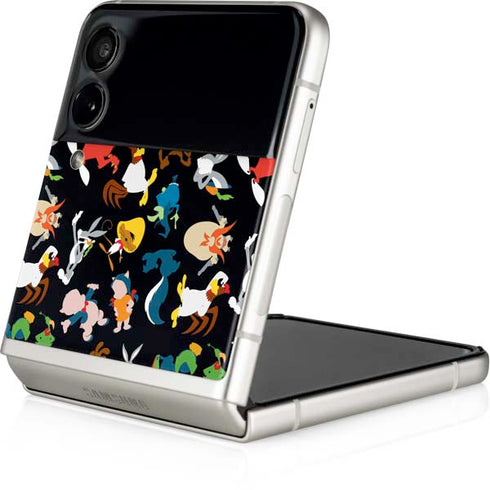 Looney Tunes Identity Pattern Galaxy Z Flip3 5G Skin