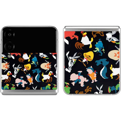 Looney Tunes Identity Pattern Galaxy Z Flip4 5G Skin
