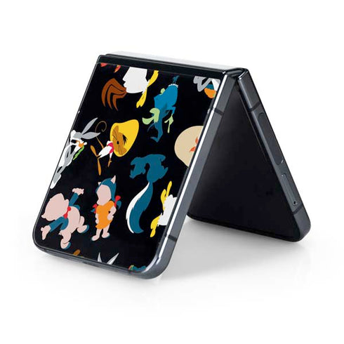 Looney Tunes Identity Pattern Galaxy Z Flip5 5G Skin