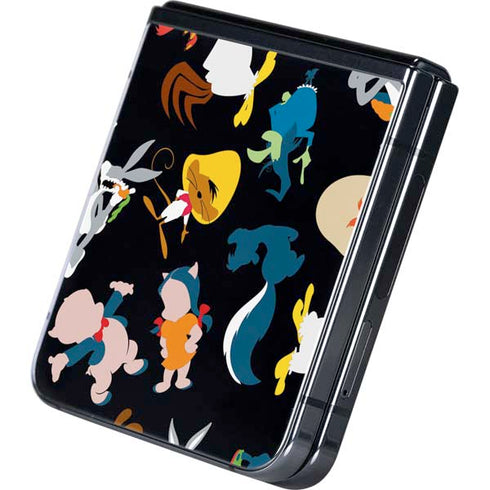 Looney Tunes Identity Pattern Galaxy Z Flip5 5G Skin