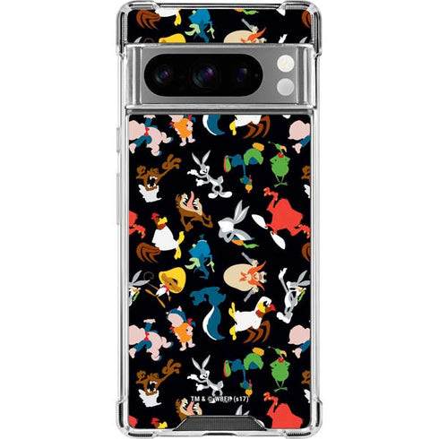 Looney Tunes Identity Pattern Google Pixel 8 Pro Clear Case