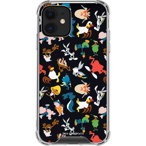 Looney Tunes Identity Pattern iPhone 12 Clear Case