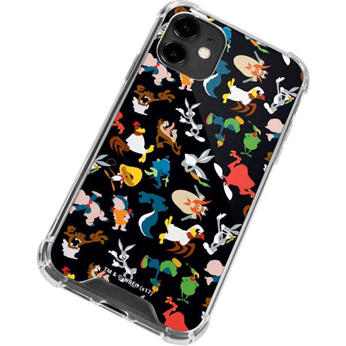 Looney Tunes Identity Pattern iPhone 12 Clear Case