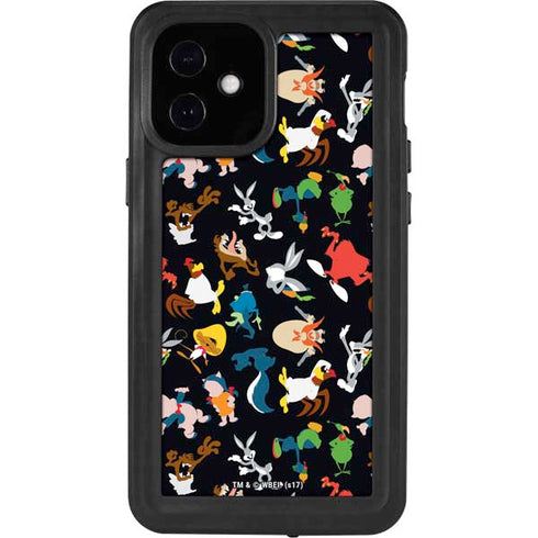 Looney Tunes Identity Pattern iPhone 12 Mini Waterproof Case