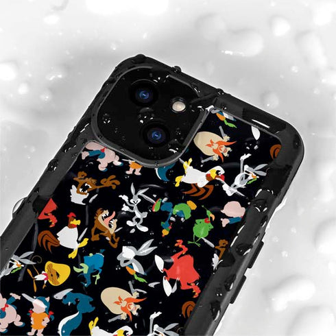 Looney Tunes Identity Pattern iPhone 13 Mini Waterproof Case