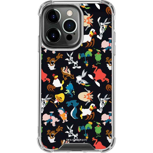 Looney Tunes Identity Pattern iPhone 13 Pro Clear Case
