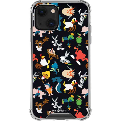 Looney Tunes Identity Pattern iPhone 14 Clear Case
