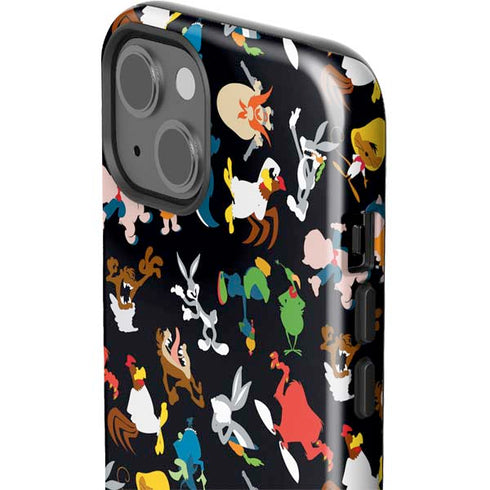 Looney Tunes Identity Pattern iPhone 15 Plus Impact Case