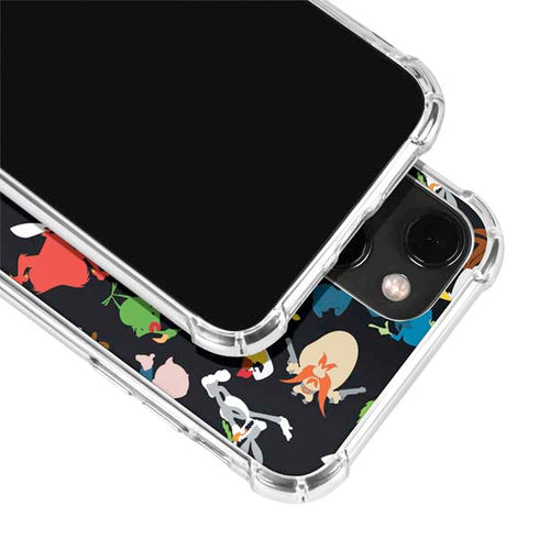 Looney Tunes Identity Pattern iPhone 14 Plus Clear Case