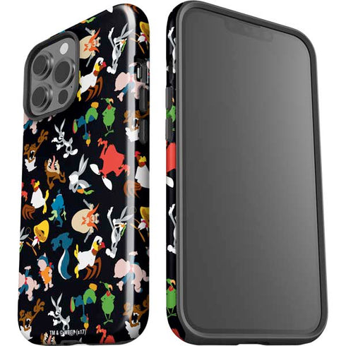 Looney Tunes Identity Pattern iPhone 15 Pro Max Impact Case