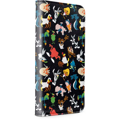 Looney Tunes Identity Pattern iPhone 15 Pro Folio Case