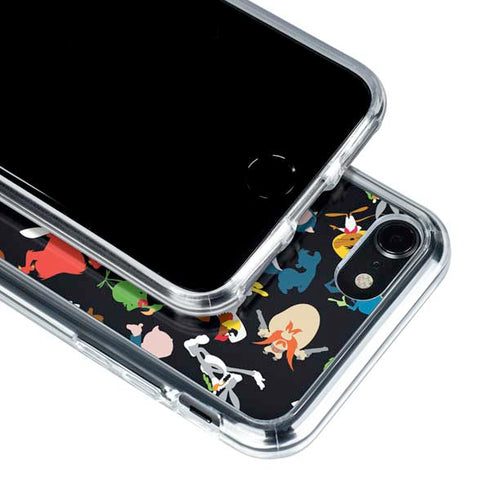 Looney Tunes Identity Pattern iPhone SE (2nd & 3rd Gen) Clear Case
