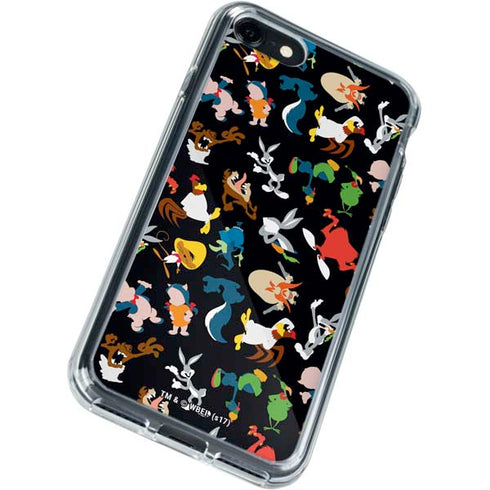 Looney Tunes Identity Pattern iPhone SE (2nd & 3rd Gen) Clear Case