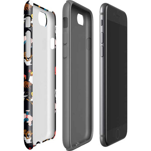 Looney Tunes Identity Pattern iPhone SE (2nd & 3rd Gen) Pro Case