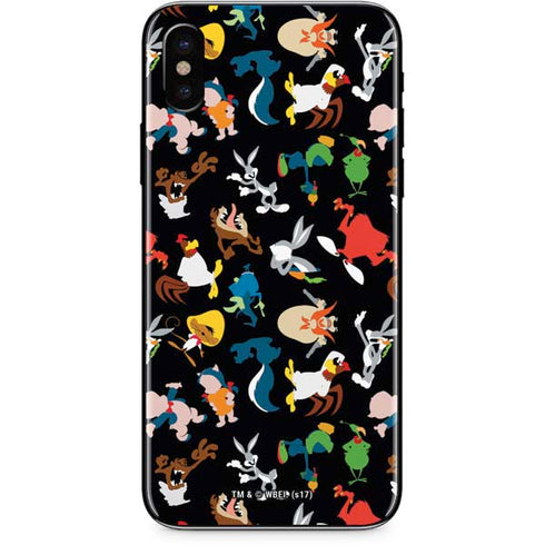 Looney Tunes Identity Pattern iPhone X Skin
