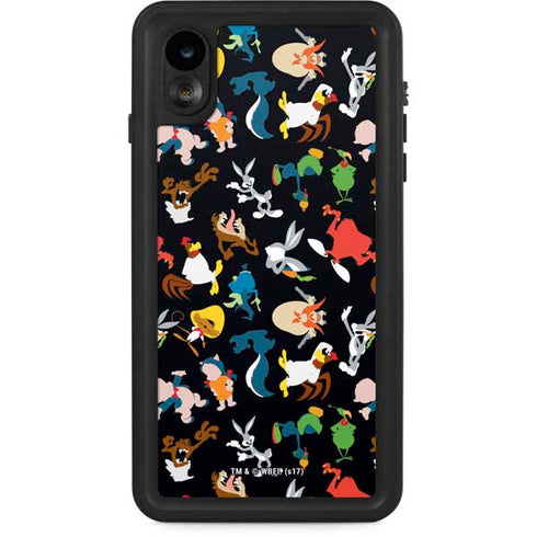 Looney Tunes Identity Pattern iPhone XR Waterproof Case
