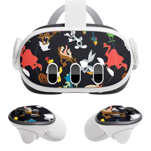 Looney Tunes Identity Pattern Meta Quest 3 Skin