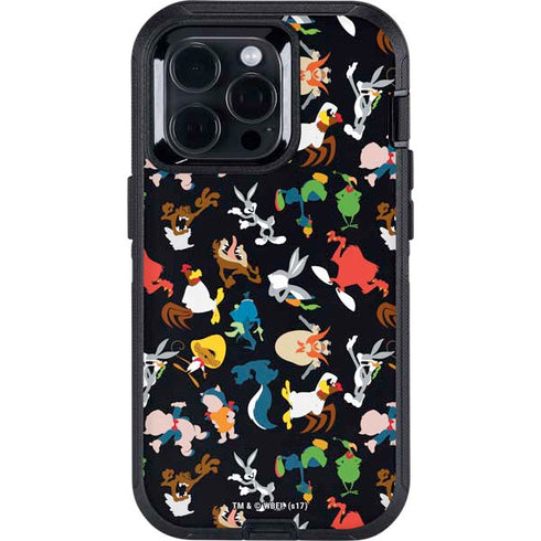 Looney Tunes Identity Pattern Otterbox Defender iPhone Skin