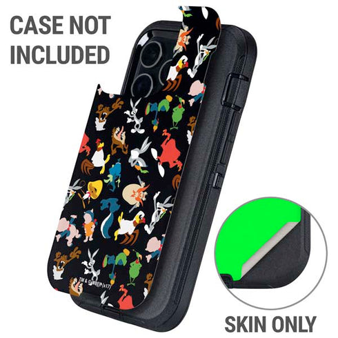 Looney Tunes Identity Pattern Otterbox Defender iPhone Skin