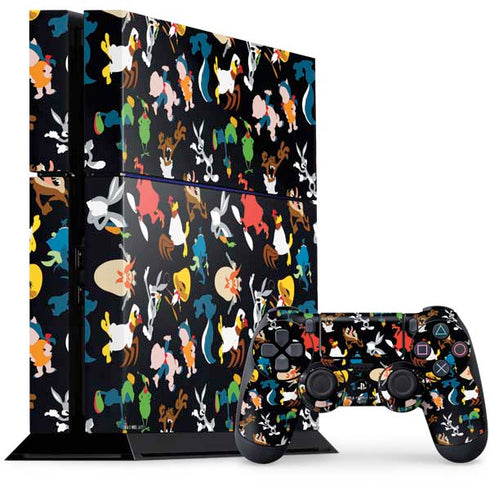 Looney Tunes Identity Pattern PS4 Console and Controller Bundle Skin