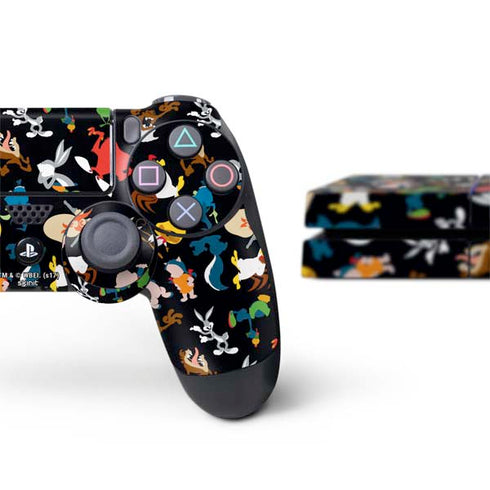 Looney Tunes Identity Pattern PS4 Console and Controller Bundle Skin