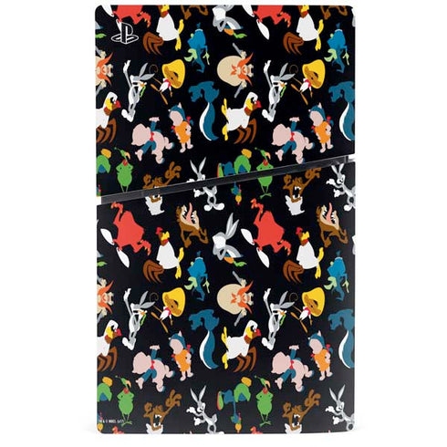 Looney Tunes Identity Pattern PS5 Slim Digital Edition Bundle Skin