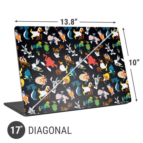 Looney Tunes Identity Pattern Universal Laptop 17in (13.8 x 10in) Skin