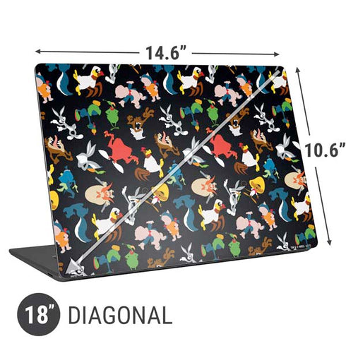 Looney Tunes Identity Pattern Universal Laptop 18in (14.6 x 10.6in) Skin