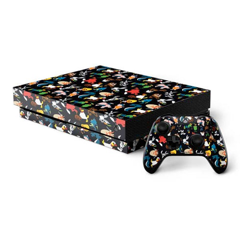 Looney Tunes Identity Pattern Xbox One X Bundle Skin