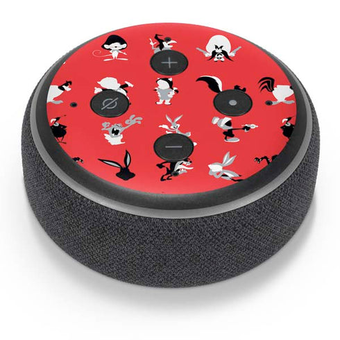 Looney Tunes Identity Red Pattern Amazon Echo Dot Skin