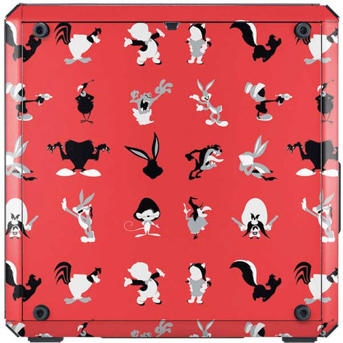 Looney Tunes Identity Red Pattern Cooler Master MasterBox Q300L Mini Tower Skin