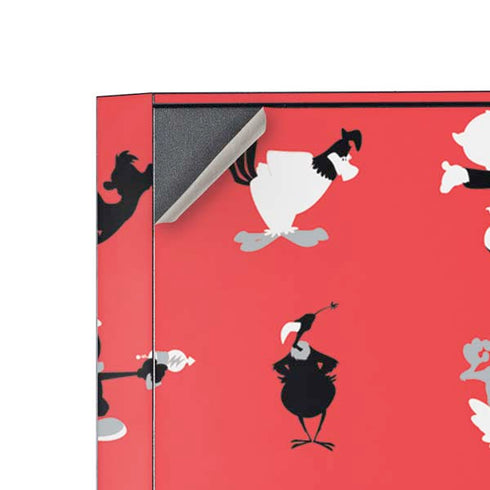 Looney Tunes Identity Red Pattern Corsair 4000D Tempered Glass Mid-Tower ATX Case Skin