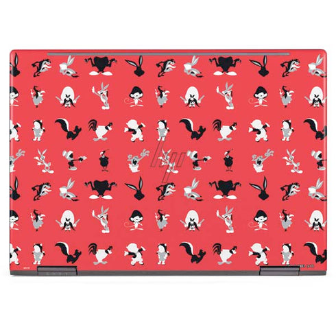 Looney Tunes Identity Red Pattern HP Envy Skin