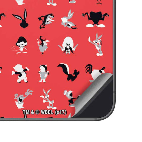 Looney Tunes Identity Red Pattern Galaxy A14 5G Skin