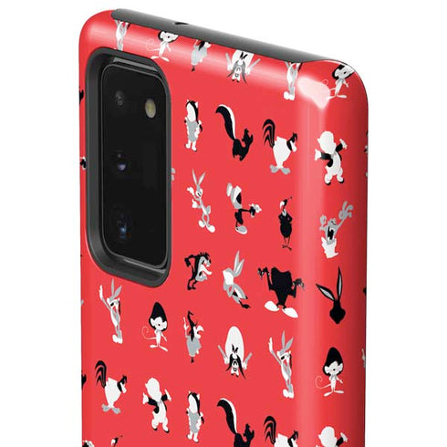 Looney Tunes Identity Red Pattern Galaxy Note20 5G Pro Case