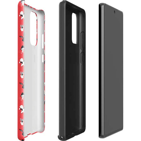 Looney Tunes Identity Red Pattern Galaxy Note20 5G Pro Case