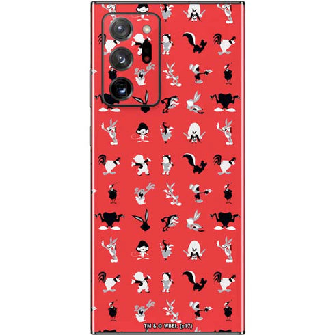 Looney Tunes Identity Red Pattern Galaxy Note20 Ultra 5G Skin