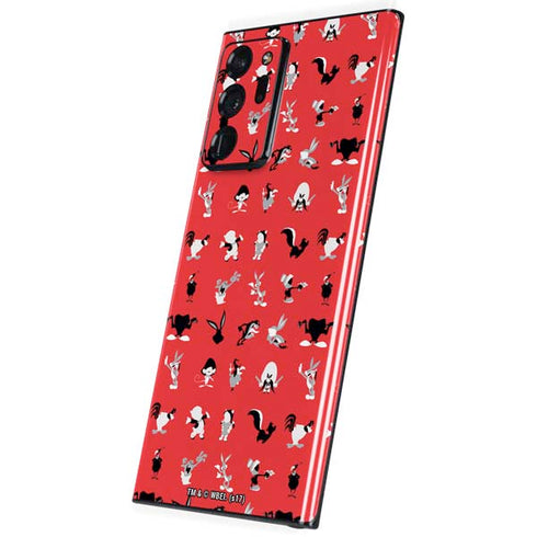 Looney Tunes Identity Red Pattern Galaxy Note20 Ultra 5G Skin
