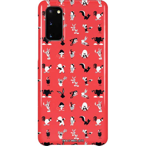 Looney Tunes Identity Red Pattern Galaxy S20 Lite Case