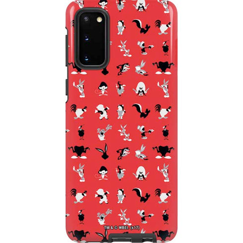 Looney Tunes Identity Red Pattern Galaxy S20 Pro Case