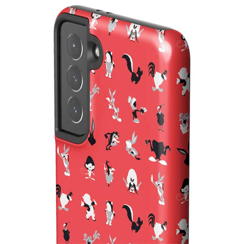 Looney Tunes Identity Red Pattern Galaxy S21 5G Pro Case